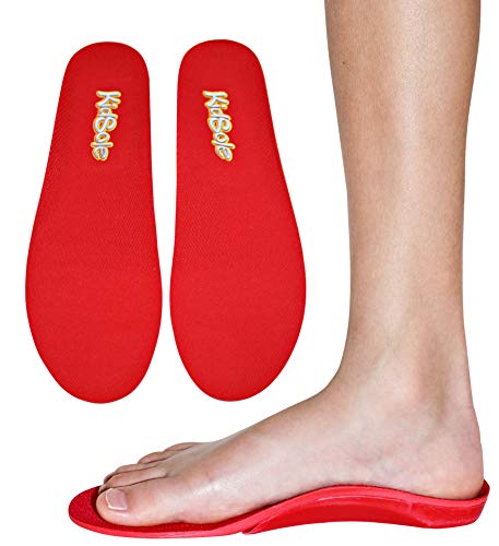 Red Orthotic Sports Insole by KidSole — Lightweight Soft & Sturdy Orthotic Technology For Active Children With Flat Feet and Other Arch Support Problems (US Kids Sizes 4-6 (24 CM))