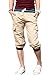 TONWHAR Mens Fashion Capris Shorts Elastic Waist Drawstring 3/4 Length Shorts Men's Athletic Shorts Joggers Pants