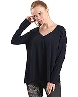 CLANDY Womens Tops Long Sleeve Blouse Women's Sexy Chiffon V Neck Ruffle Loose Fit Blouse Shirts Womens Clothing Tops Summer Black M