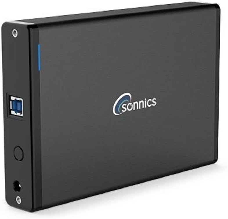 Sonnics 4TB USB 3.0 External Hard Drive for Xbox One PS4 Windows Mac
