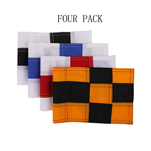 diliclever Golf Flag,Practice Green Golf Flags,400D Nylon Golf Putting Green Flag,Indoor Outdoor Backyard Golf Pin Flags,6 x 8 (4 Pack)