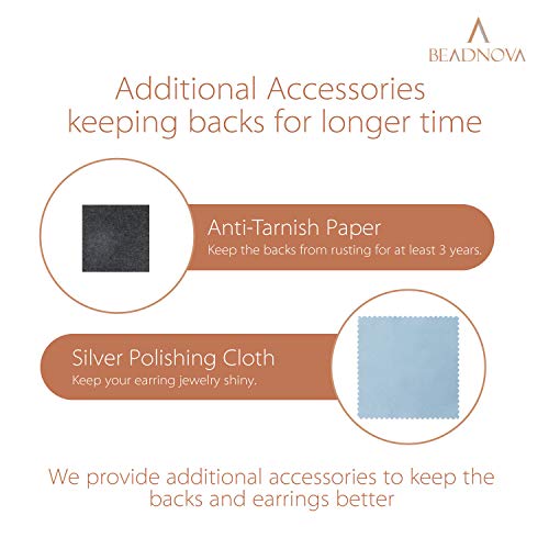 4 BEADNOVA+Earring+Lifters+Bullet+Earrings