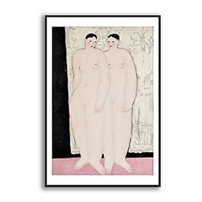 Framed Canvas Wall Art for Living Room, Bedroom Sexy Girls by Sanyu Canvas Prints for Modern Home Decoration Ready to Hang - 16"x24" inches