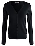 MAYSIX APPAREL Long Sleeve Lightweight Button Down V-Neck /Round Neck Knit Sweater Cardigan For Women (S-3X, 7size)