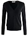 MAYSIX APPAREL Long Sleeve Lightweight Button Down V-Neck /Round Neck Knit Sweater Cardigan For Women (S-3X, 7size)