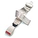 Adjustable 11-26" Car Seat Belt Extender - Beige - Type A (7/8" wide metal tongue)