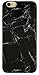 iPhone 6s Plus Case, iPhone 6 Plus Case, IiEXCEL Marble Pattern Black Soft Flexible TPU Slim Fit Cover Case and Glass Screen Protector for iPhone 6s Plus/iPhone 6 Plus (Color 1)