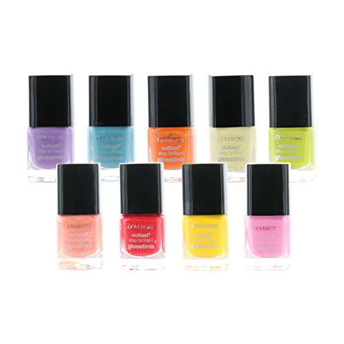 Covergirl set of 9 beautiful nail polish bottles outlast stay bri…