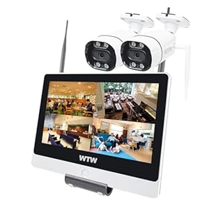 WTW 塚本無線 Par 12インチディスプレイ 標準カメラ2台セット HDD2TB 防犯カメラ 監視カメラ