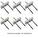 YYST Skateboard Floating Deck Display Wall Mount Rack Holder Hanger - No Board - Hardware Included -6/PK