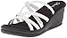 Skechers Cali Women's Rumblers-Social Butterfly Wedge Sandal,White Rhinestone,8 M US