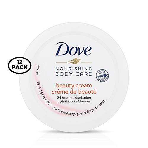 Dove Nourishing Body Care Beauty Cream with 24 Hour Moisturization, 2.53 FL OZ Multipacks (Pack