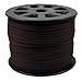 Dark Espresso Brown Faux Leather Suede Necklace Cord 10 Feet
