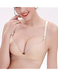 MAR BBOT sujetador push up inalámbrico sin costuras profundo V suave acolchado sostén diario
