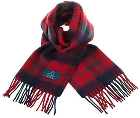 Pure Lambswool Scottish Clan Scarf In Various Tartans