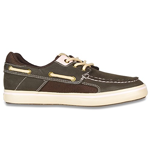 XTRATUF Finatic II Women’s Leather Deck Shoes, Chocolate & Tan (22308)