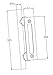 DIYHD Stainless Steel Sliding Barn Handle Wood Closet Door, 12