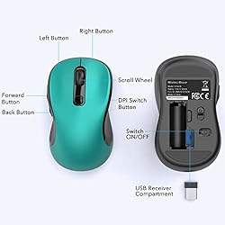 Deeliva Wireless Mouse, Computer Mouse Wireless