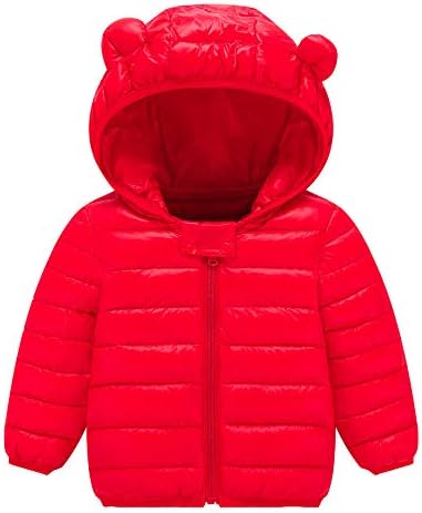 VEKDONE Winter Coats Kids Ear Hoods Light Puffer Jacket Baby Boys Girls, Infants, Toddlers