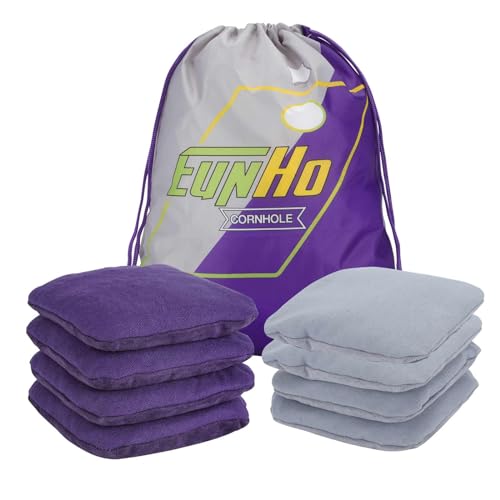 EunHo Dual Sided Cornhole Bags Set of 8 Regulation