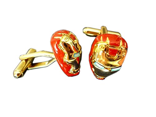 Iron Man 3d Mask Cufflinks Robert Downey Jr Ironman Props
