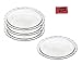 Glass Pie Dishes 100 Year Anniversary 9 1/2 Inch Deep Dish Pie Plate, Set of 4 - Bundle With Cloth