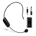 UHF Wireless Microphone Headset Super-Powerful Wall-Through Headset mic with 2 in 1 Handheld, Stable Wireless Transmitter for Voice Amplifier, PC,Speaker, Compatible with All AUX Audio Device,Stage