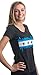 Ann Arbor T-shirt Co. Chicago City Flag Skyline | Vintage Retro Triblend V-Neck Shirt Top for Women-(Vneck,M)