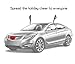 Crusar Christmas Reindeer Vehicle Costume with Jingle Bells Car Reindeer Antlers & Nose - Window Roof-Top