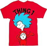 Dr. Seuss Thing 1 or Thing 2 Adult Red T-shirt