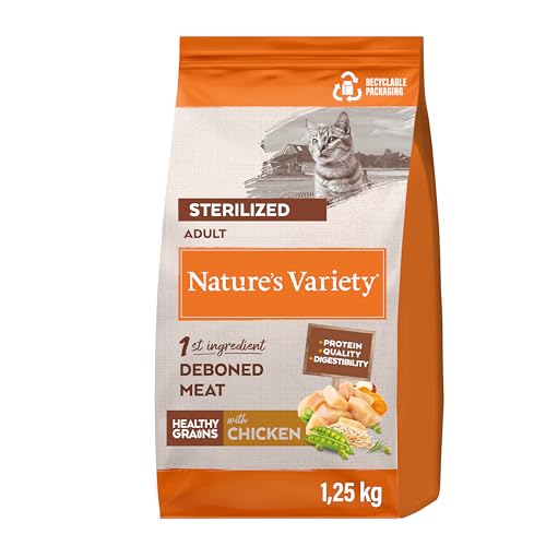 Natures Variety Healthy Grains - Adult Sterilized Cat Food with Boneless Chicken - 1.25 kg
