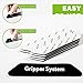 Rug Gripper Carpet Corner Weights No Slip Anti Curling Non Sliding Double Sided Indoor Outdoor Adhesive Tape Pad Anchors Stickers Grip Hardwood Floor Reusable Washable Eco Friendly