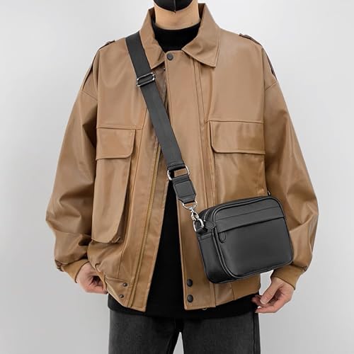 Bandolera Hombre,riñonera hombre,Bandolera Hombre,bolsa de mensajero,Crossbody,Bolso Para Correa De Hombro Desmontable,seAlta capacidadpuede usar en la vida diaria o en el trabajo