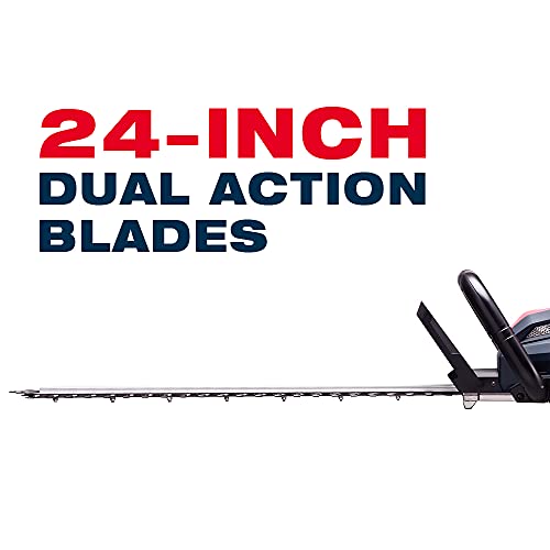 Worth 84V Battery Hedge Trimmer Cordless, 24" Power Hedge Trimmers with
