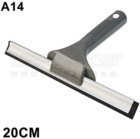 BIN BON - 21cm length aluminum squeegee with holder rubber window squeegee wiper window glass water scraper tool A14S
