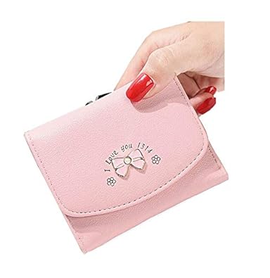 moca BOW-KNOT short mini wallet for Womens Girls Ladies Short Mini Small Clutch Wallet cash card coin holder purse for womens Womens Ladies Girls