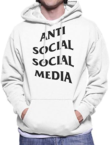 GHMJVHFG Anti Social Media Band Mix Men's Hooded Sweatshirt
