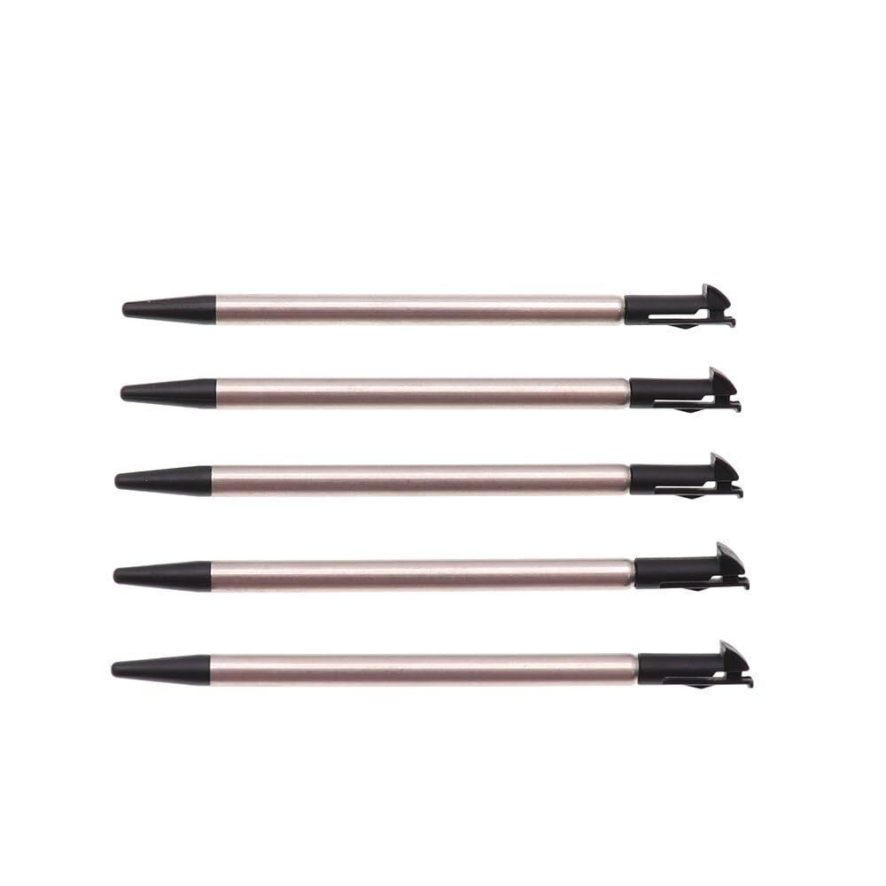 5PCS Portable Game Touch Pen Retractable Mini Metal Stylus Touch Screen Pen for New 3DS Console