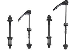 Changyeah 2 Pcs Quick Release Bike Skewer Front/Rear Wheel, 160mm/190mm Bike Skewers Ultralight Alloy Quick Release Skewer Se