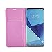 Samsung Galaxy S8 Case Flip Cover Wallet with card slot Full Body pu Leather in Pink Slim Thin Hard