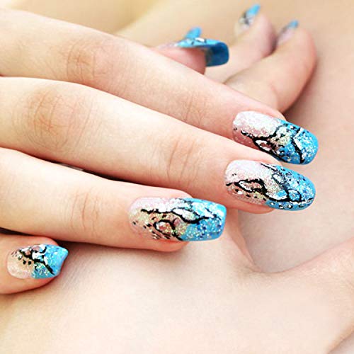 image for Bekith 1000 PCS Coffin Nails Long Ballerina Fake Nail Tips White Full 