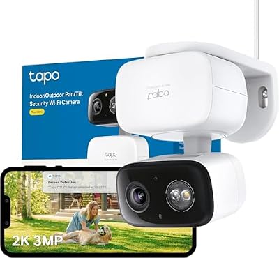 C216 Mini-Überwachungskamera mit Aufzeichnung, 2K 3MP, 360°-Abdeckung für Innen- und Außenbereich, KI-Erkennung und Benachrichtigungen, microSD-Karte bis 512 GB, 105,3 × 77,8 × 69,8 mm