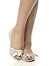 Women's Satin Peep Toe Bridal Ballet Flats by Dessy