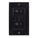 NewerTech Power2U USB Outlet, 20Amp Tamper Resistant Duplex Wall Outlet and 2.5Amp USB Charging Receptacle, Black