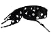 Pimp My Shoes, Adults Black Polka Dot Satin Ribbon Shoelaces/Shoe Strings to Fit Adult Converse Lo's sneakers US Sizes 5 to 10