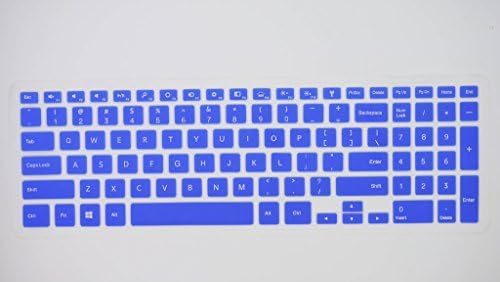 HYAIT 1Pcs Colorful Silicone Keyboard Protector Skin Cover for Dell Inspiron 15HR/15HR£¨7000 Series£/15HD 7000£¨7000 Series££¬ Inspiron15hd-2528/2628T/2828T,15H-1528,15-7537 SEMI-BLUE