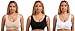 4 Pack Marielle Bra - The Ultimate comfort Bra PADDED (Inc 8 Pads) (3 Color Set + Free Beige Bra (Same Size), XXXL - US Size 16-18)