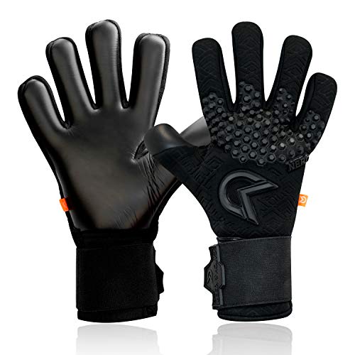 CATCH-KEEP-Nero-Deep-Dark-Guantes-de-portero-profesionales-para-adultos-con-agarre-interno-extremadamente-fuerte-y-corte-perfecto-palma-de-neopreno-para-maxima-seguridad
