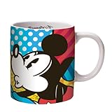 Enesco Disney by Britto Mickey and Minnie Love Mug, 4.25-Inch