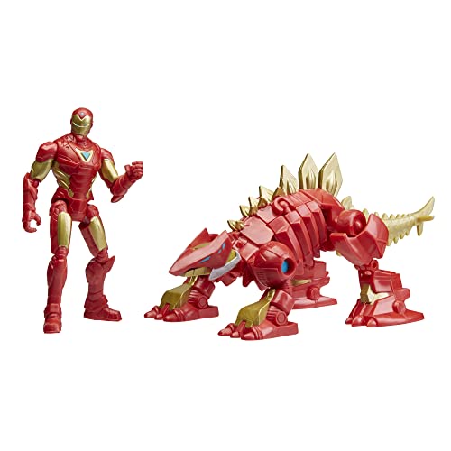 Marvel Mech Strike Mechasaurs, Figurine Black Panther De 10 Cm Avec Sabre Claw Mechasaur  Jouet De Super Heros